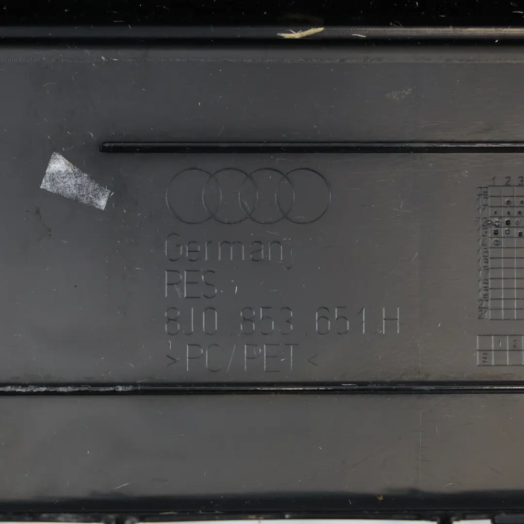 Audi TT 8J Frontstoßstange Mitte Oberer Kühlergrill Kühlertafel - SKU 8J0853651H - Teilenummer 8J0853651H