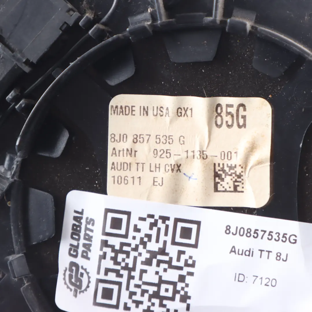 Wing Mirror Glass Door Left N/S Mirror Glazing Anti Dazzle to Audi TT 8J with Part number 8J0857535G Audi TT 8J Wing Mirror Glass Door Left N/S Mirror Glazing Anti Dazzle - SKU 8J0857535G - Part number 8J0857535G