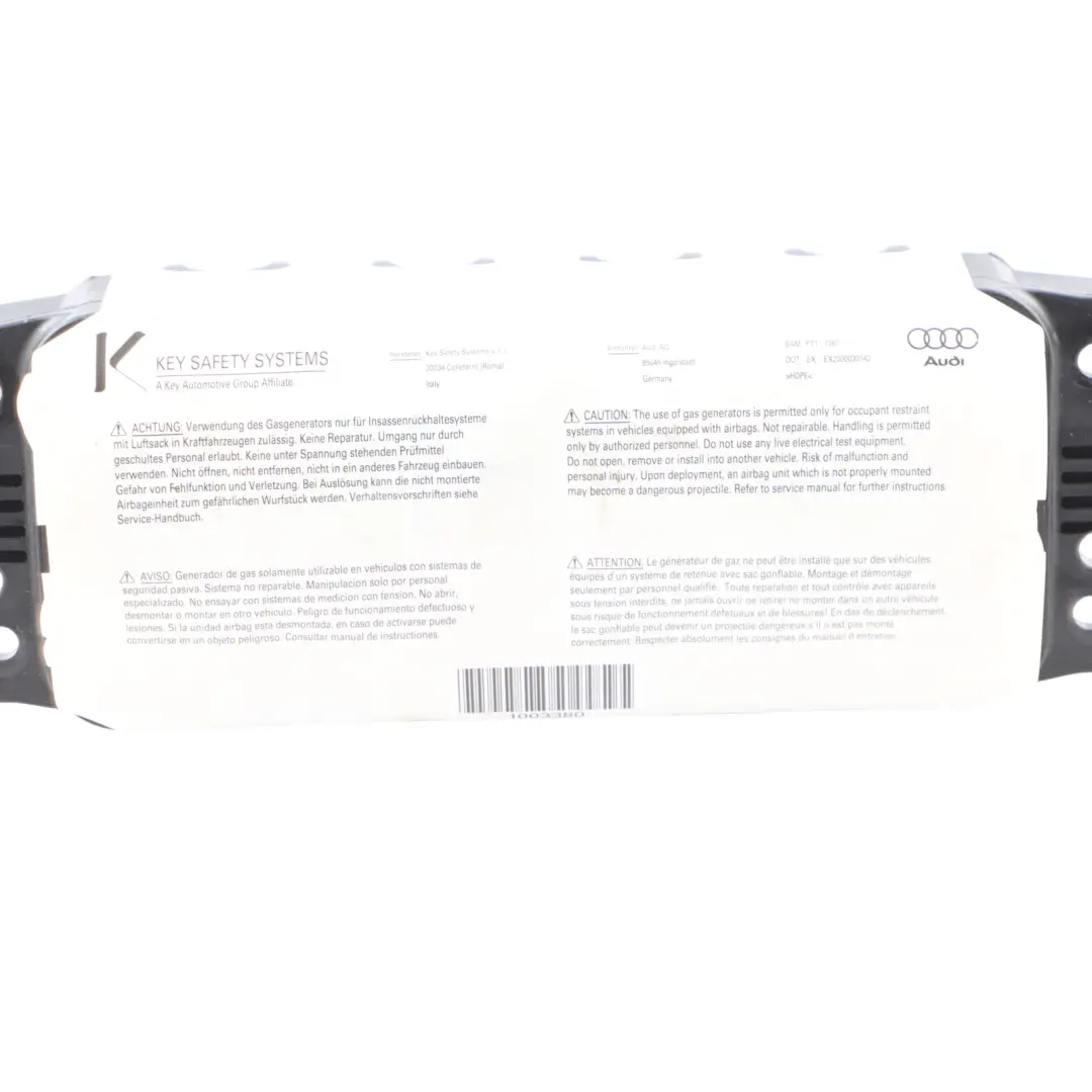 Audi TT 8J Module D'Air Côté Passager Avant Pour Tableau De Bord - SKU 8J0880202B - Numéro de pièce 8J0880202B