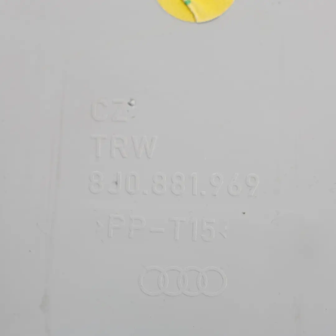 Audi TT 8J Backrest Cover Front Seat Rear Trim Panel White - SKU 8J0881969-1 - Part number 8J0881969