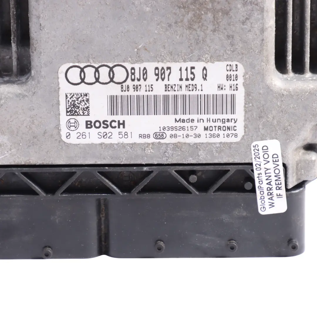 CDLB 272HP Quattro ECU Control Motor Auto para Audi TTS 8J 2.0 TFSI con número de pieza 8J0907115Q Audi TTS 8J 2.0 TFSI CDLB 272HP Quattro ECU Control Motor Auto - SKU 8J0907115Q - Número de pieza 8J0907115Q