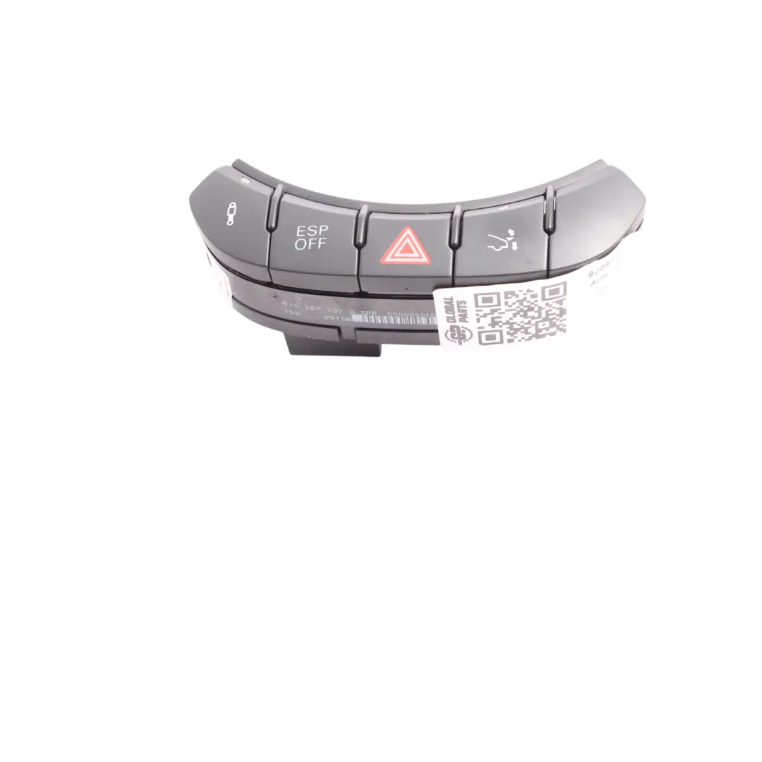 Hazard Warning Light Suspension ESP Switch Button Unit to Audi TT 8J with Part number 8J0927137A Audi TT 8J Hazard Warning Light Suspension ESP Switch Button Unit - SKU 8J0927137A - Part number 8J0927137A