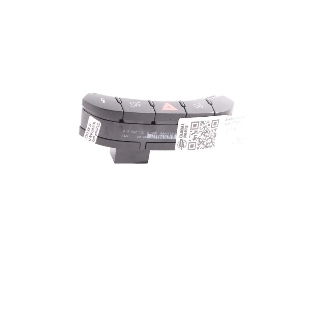 Hazard Warning Light Suspension ESP Switch Button Unit to Audi TT 8J with Part number 8J0927137A Audi TT 8J Hazard Warning Light Suspension ESP Switch Button Unit - SKU 8J0927137A - Part number 8J0927137A