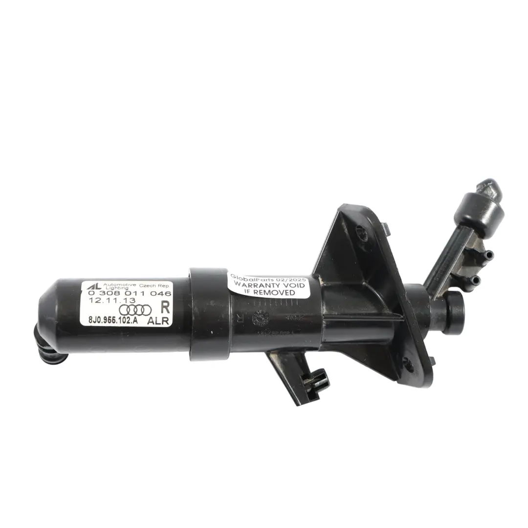 Headlight Headlamp Washer Jet Nozzle Spray Right O/S to Audi TT 8J with Part number 8J0955102A Audi TT 8J Headlight Headlamp Washer Jet Nozzle Spray Right O/S - SKU 8J0955102A - Part number 8J0955102A