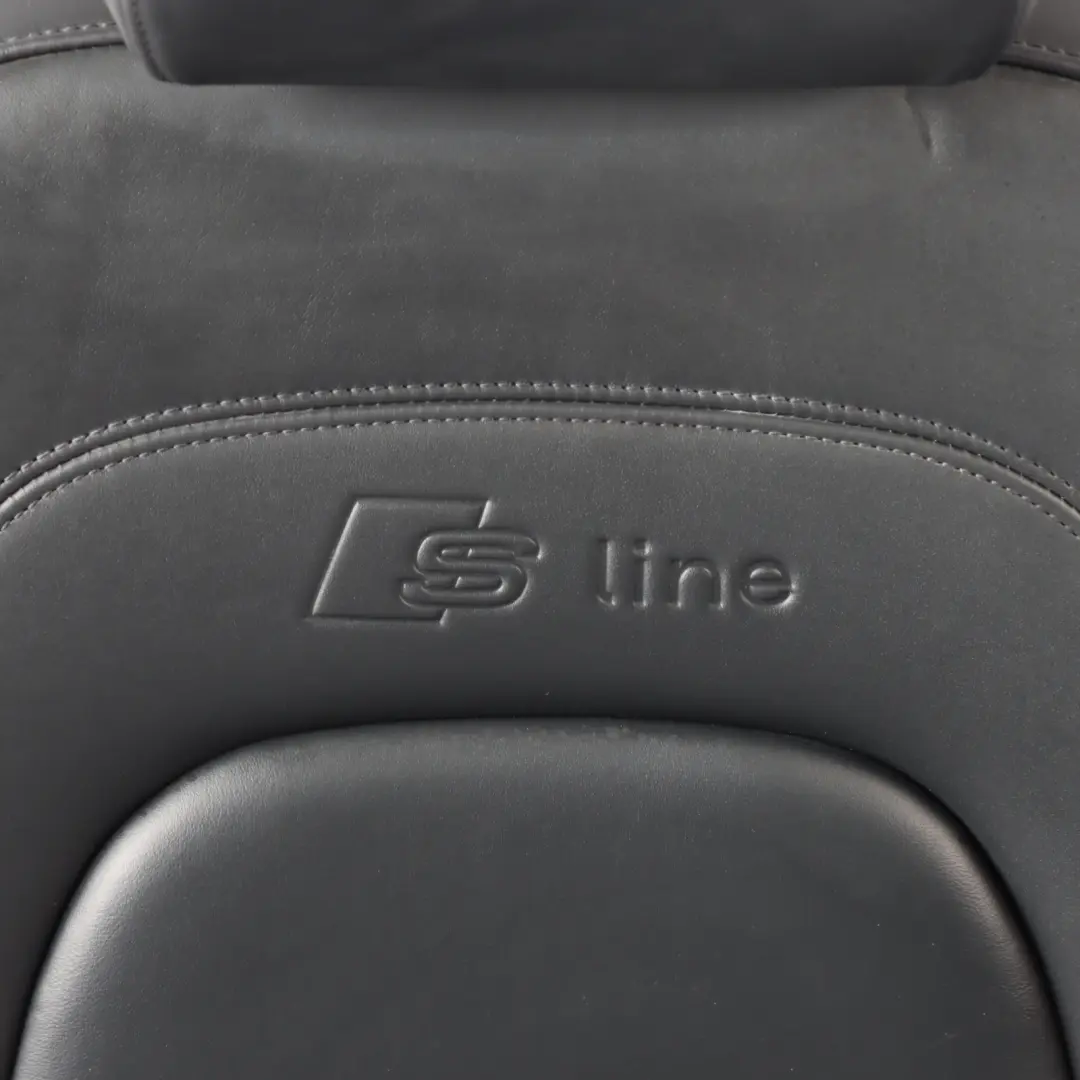 Audi TT 8J Coupe Sport Front Seat Heated Left N/S Feinnappa Leather Soul Black - SKU 8J8881805AK - Part number 8J8881805AK