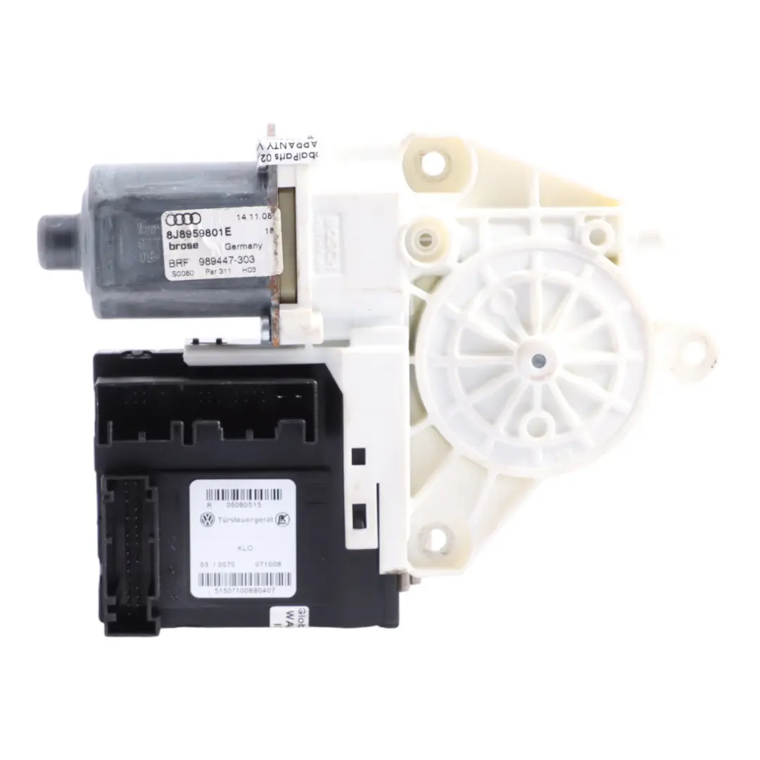 Audi TT 8J Controllo Regolatore Finestrino Porta Anteriore Lato Guida - SKU 8J8959801E - Numero di parte 8J8959801E