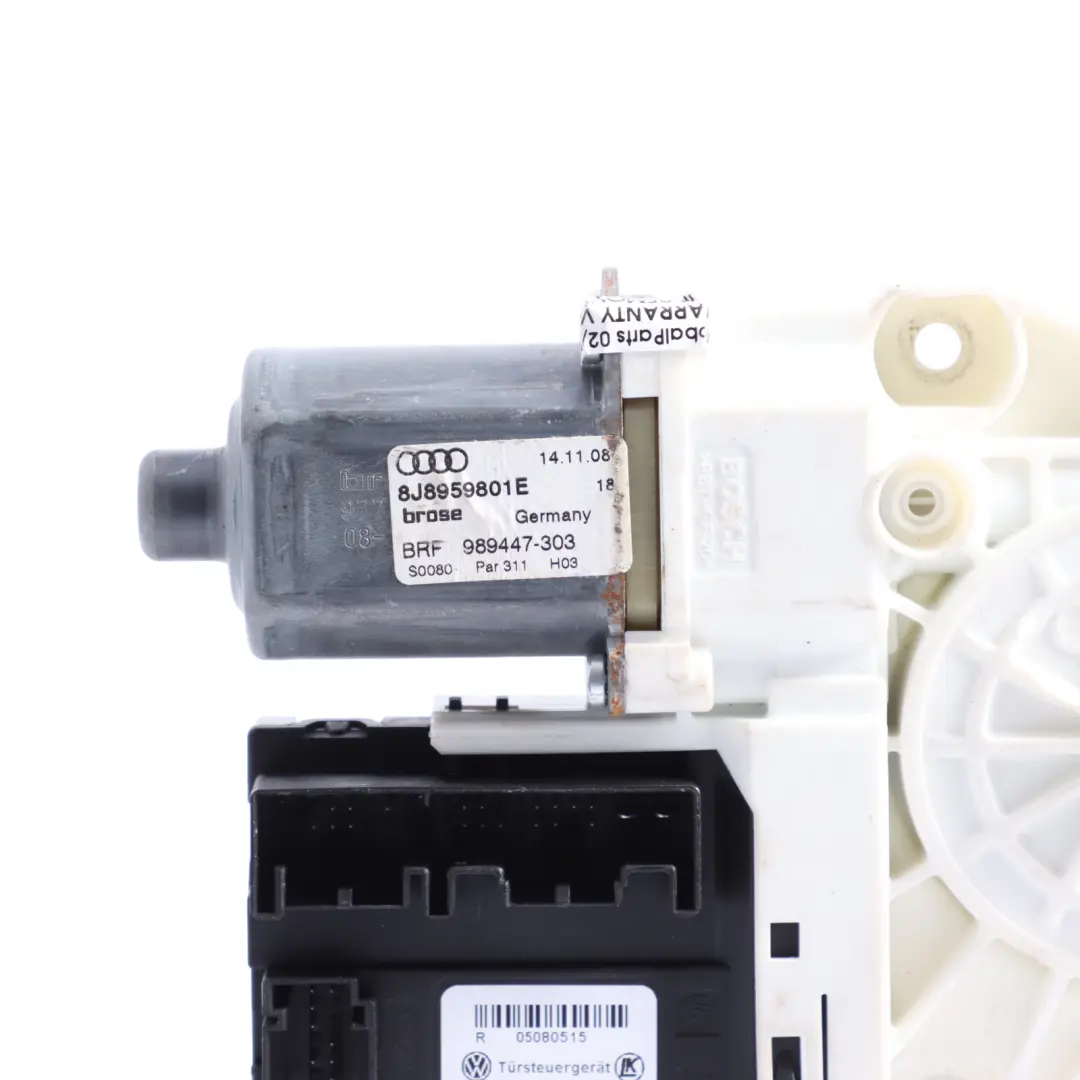 Audi TT 8J Front Door Window Regulator Control Driver's Side - SKU 8J8959801E - Part number 8J8959801E