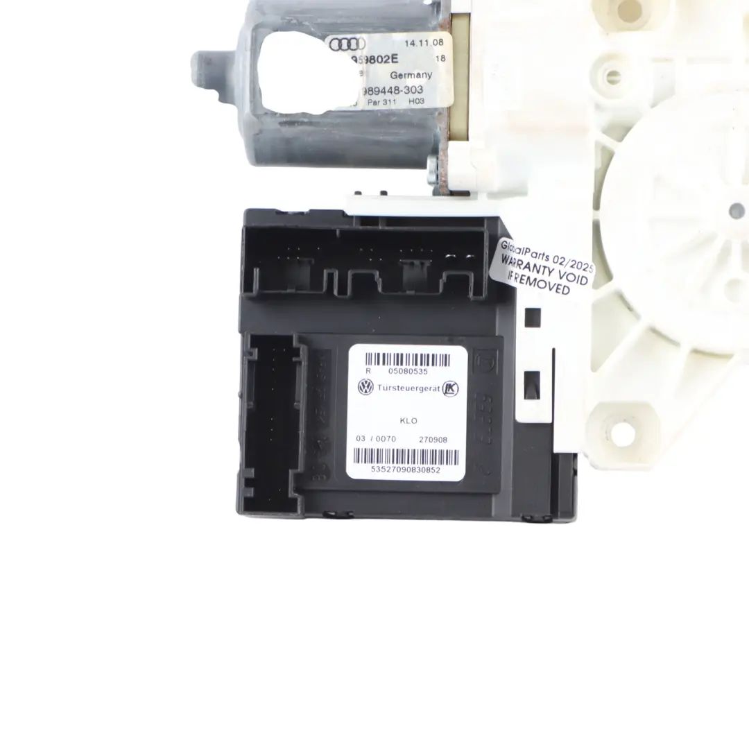 Audi TTS 8J Motor Elevalunas Puerta Delantera Izquierda Regulador - SKU 8J8959802E - Número de pieza 8J8959802E