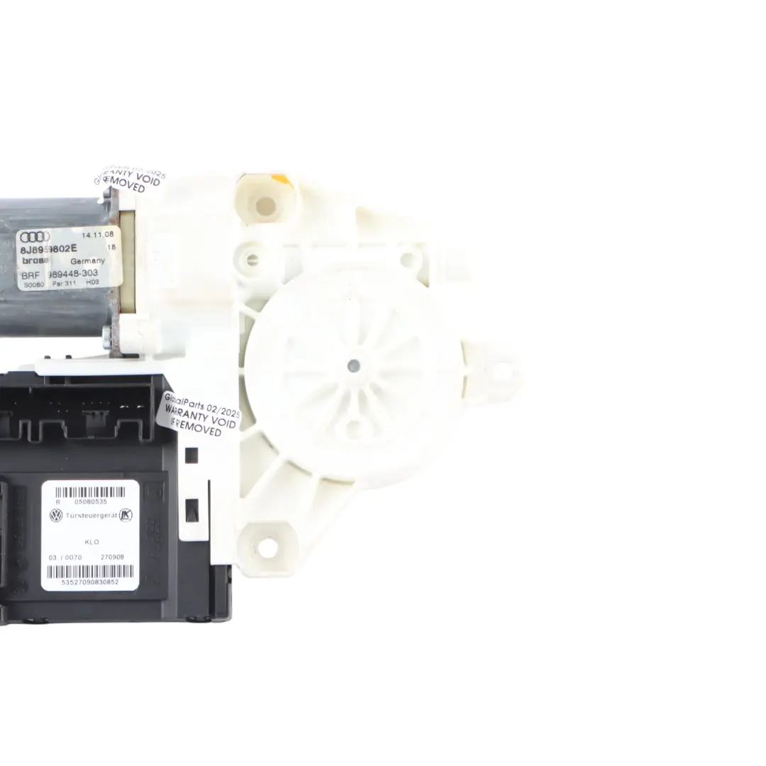 Audi TTS 8J Moteur De Lève-Vitre Porte Avant Gauche Côté Conducteur - SKU 8J8959802E - Numéro de pièce 8J8959802E