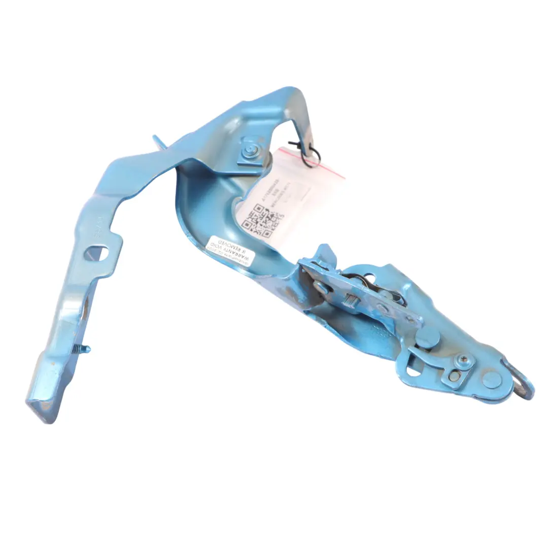 Hood Bonnet Hinge Right O/S South Seas Blue - 162 to Mercedes W176 with Part number A1768800428 Mercedes W176 Hood Bonnet Hinge Right O/S South Seas Blue - 162 - SKU A1768800428-SSB - Part number A1768800428