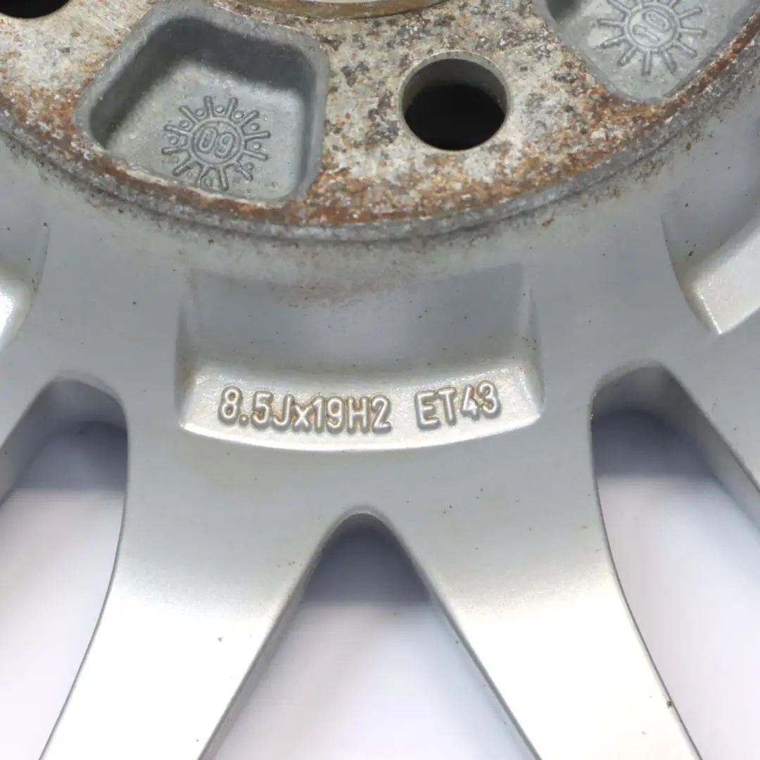 Audi A4 B8 Argento Cerchio In Lega 19" 8.5J ET:43 Doppie Razze - SKU 8K0601025AA-1 - Numero di parte 8K0601025AA