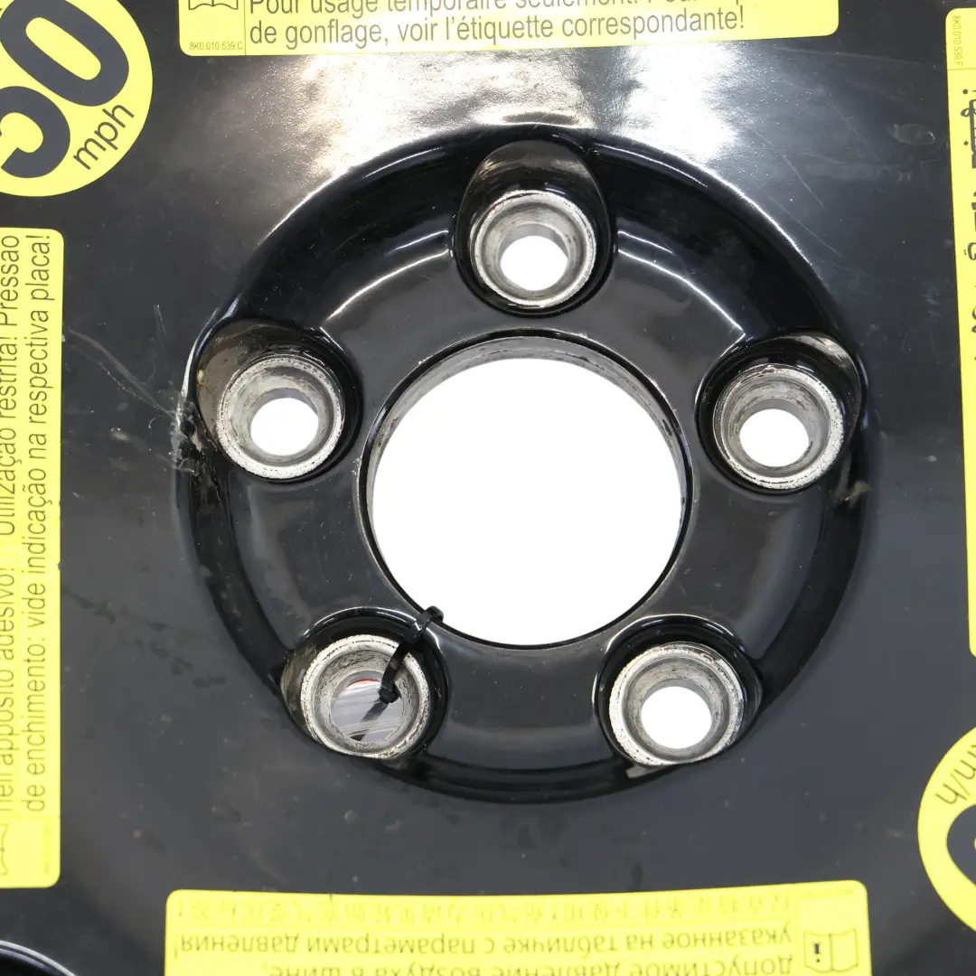 Roue Secours Acier 5X112 175/55 R19 ET:36 6J Vredestein pour Audi A4 B8 à propos du numéro de pièce 8K0601025BJ Audi A4 B8 Roue Secours Acier 5X112 175/55 R19 ET:36 6J Vredestein - SKU 8K0601025BJ - Numéro de pièce 8K0601025BJ