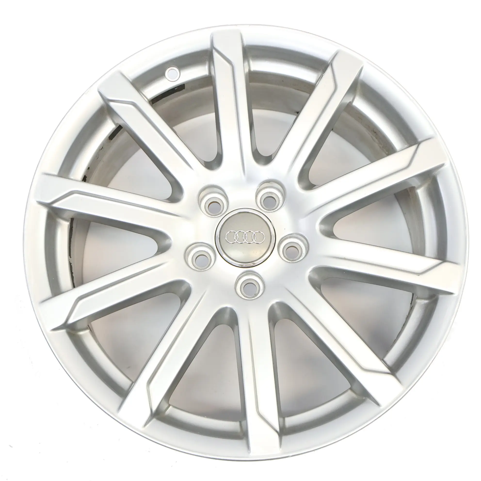Audi A4 B8 8K Argento Cerchio In Lega 18" 8J ET:47 10-Spoke 8K0601025CB