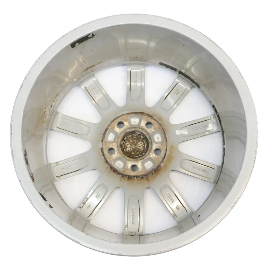 Audi A4 B8 8K Srebrna Felga Aluminiowa 18" 8J ET:47 10-Ramienna - SKU 8K0601025CB-1 - Numer Części 8K0601025CB
