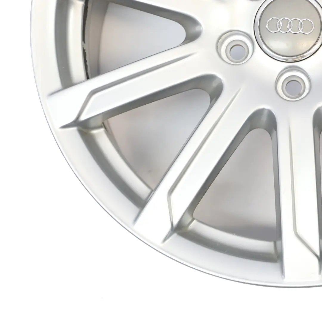 Audi A4 B8 8K Srebrna Felga Aluminiowa 18" 8J ET:47 10-Ramienna - SKU 8K0601025CB-1 - Numer Części 8K0601025CB