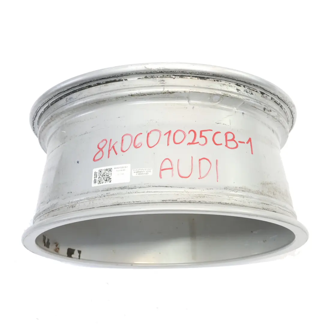 Audi A4 B8 8K Srebrna Felga Aluminiowa 18" 8J ET:47 10-Ramienna - SKU 8K0601025CB-1 - Numer Części 8K0601025CB