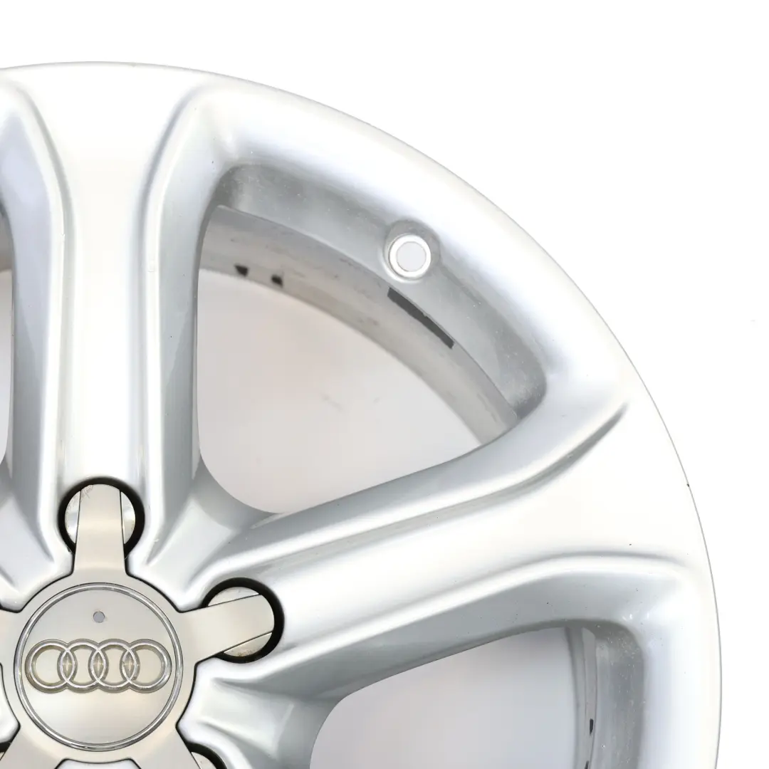 Audi A4 B8 8K Silver Wheel Alloy Rim 17" ET:45 7,5J Star Spoke - SKU 8K0601025CE-4 - Part number 8K0601025CE