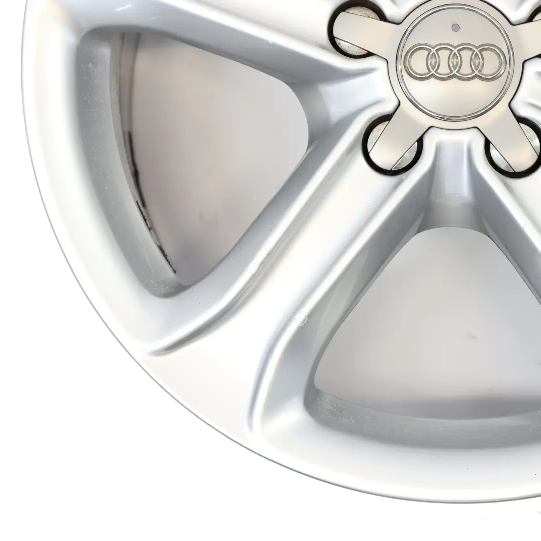 Audi A4 B8 8K Silver Wheel Alloy Rim 17" ET:45 7,5J Star Spoke - SKU 8K0601025CE-4 - Part number 8K0601025CE
