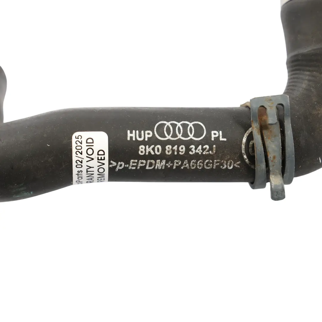 Audi A5 8T 2.0 TDI Kühlmittel Wasser Schlauchleitung Kühlung Rohr - SKU 8K0819342J - Teilenummer 8K0819342J