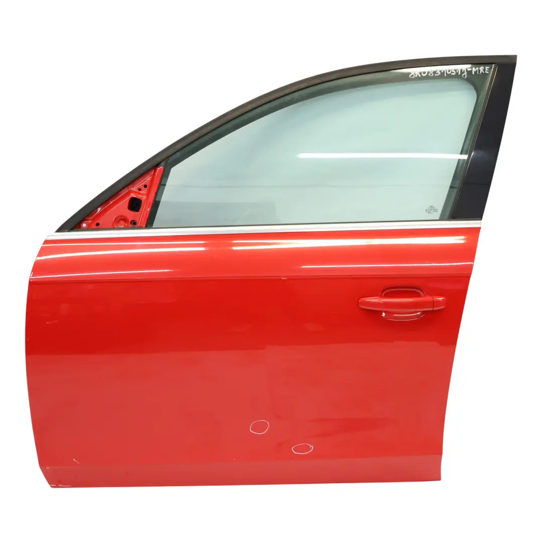 Audi A4 B8 Vordertür Links Türverkleidung Misano Red Pearl - Z3M - SKU 8K0831051J-MRE - Teilenummer 8K0831051J