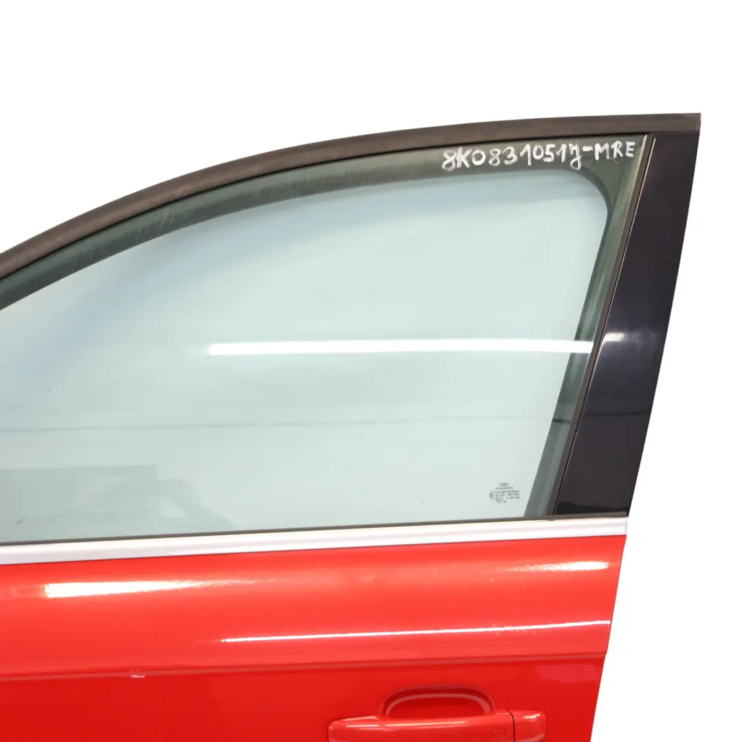 Audi A4 B8 Vordertür Links Türverkleidung Misano Red Pearl - Z3M - SKU 8K0831051J-MRE - Teilenummer 8K0831051J