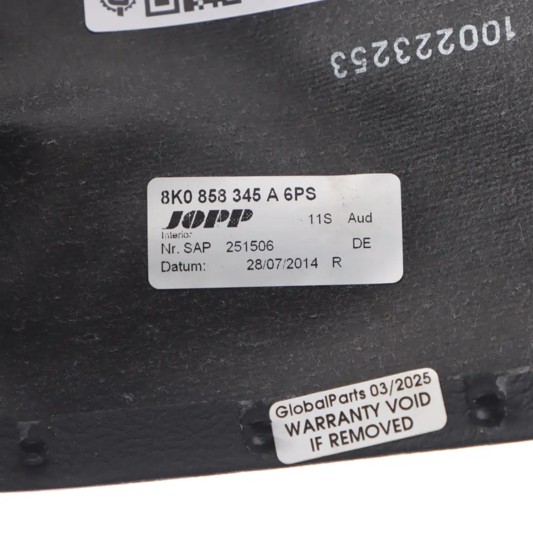 Audi A4 B8 Steering Column Surround Cowl Trim Covering Panel - SKU 8K0858345A-1 - Part number 8K0858345A
