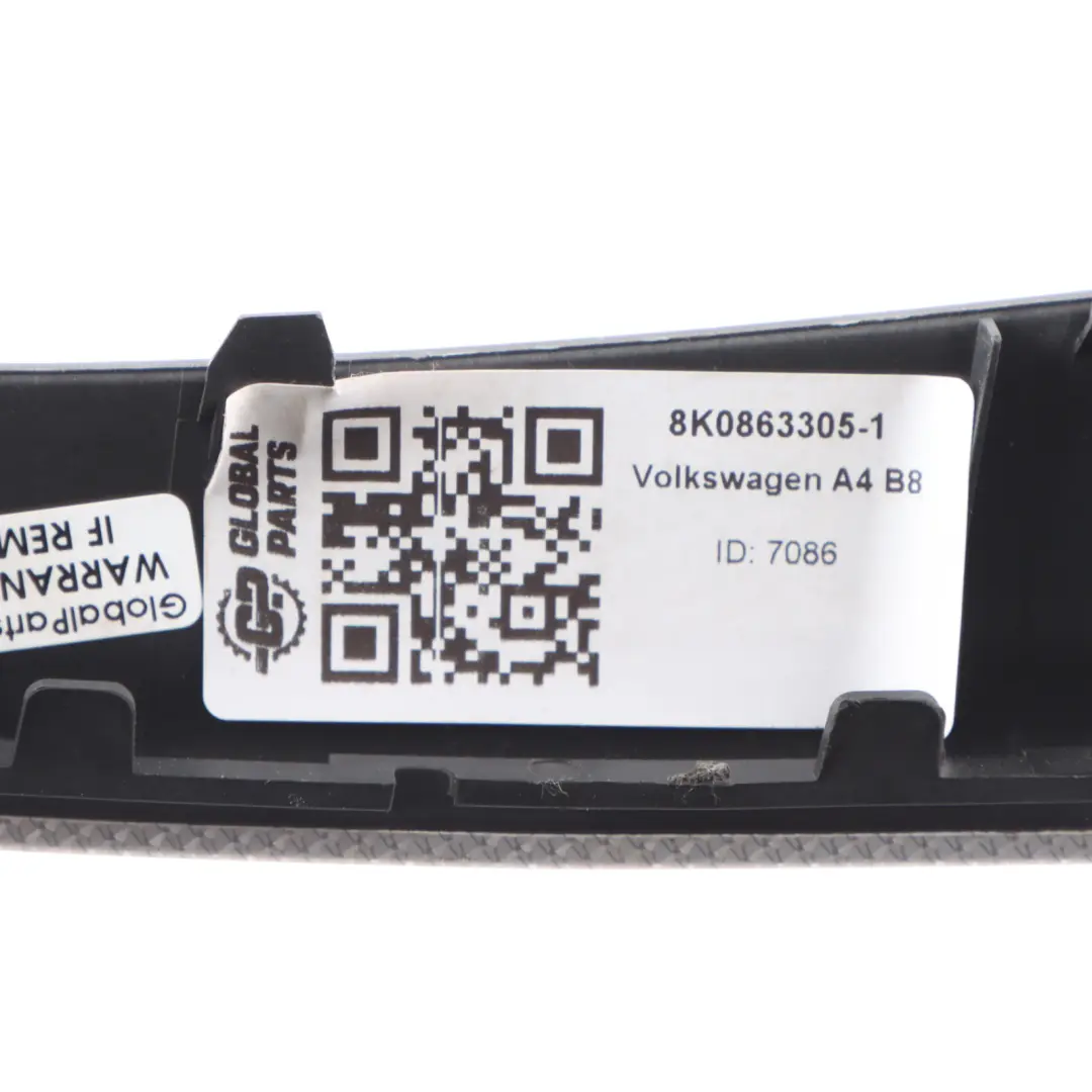 VW Volkswagen Touareg 7L Centre Console Trim Cover Panel Strip - SKU 8K0863305-1 - Part number 8K0863305