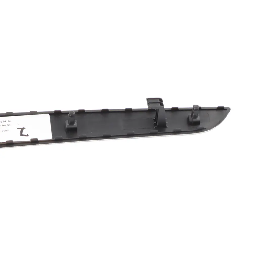 Audi A4 B8 Door Card Trim Cover Strip Rear Left N/S Brushed Aluminium - SKU 8K0867419L - Part number 8K0867419L