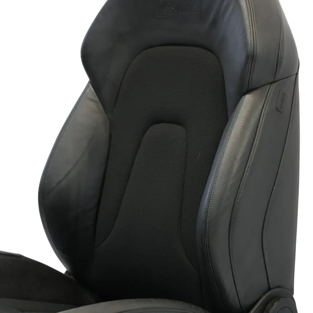 Front Seat S-Line Left N/S Half Leather Soul Black to Audi A4 B8 Sedan Sport with Part number 8K0881805Q Audi A4 B8 Sedan Sport Front Seat S-Line Left N/S Half Leather Soul Black - SKU 8K0881805Q-1 - Part number 8K0881805Q