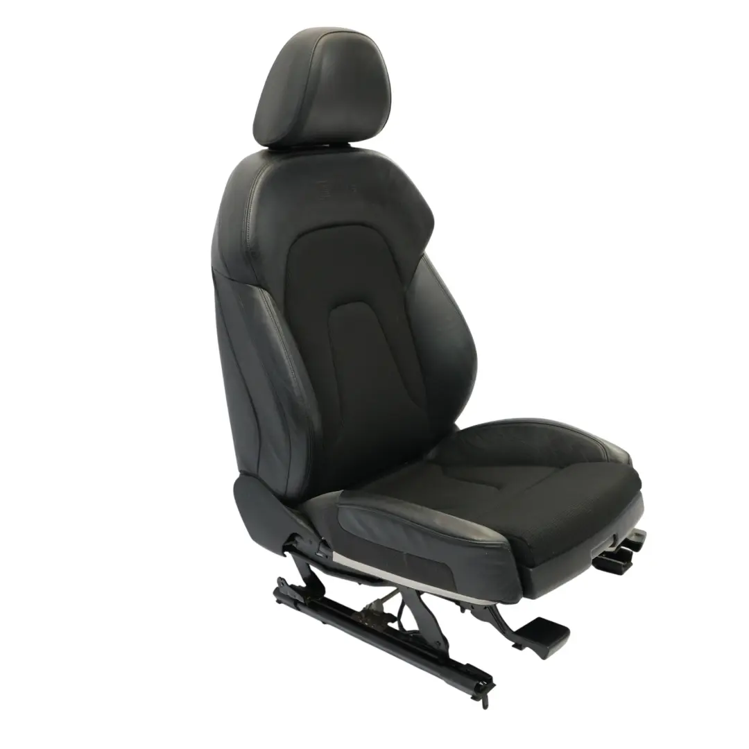 Front Seat S-Line Left N/S Half Leather Soul Black to Audi A4 B8 Sedan Sport with Part number 8K0881805Q Audi A4 B8 Sedan Sport Front Seat S-Line Left N/S Half Leather Soul Black - SKU 8K0881805Q-1 - Part number 8K0881805Q