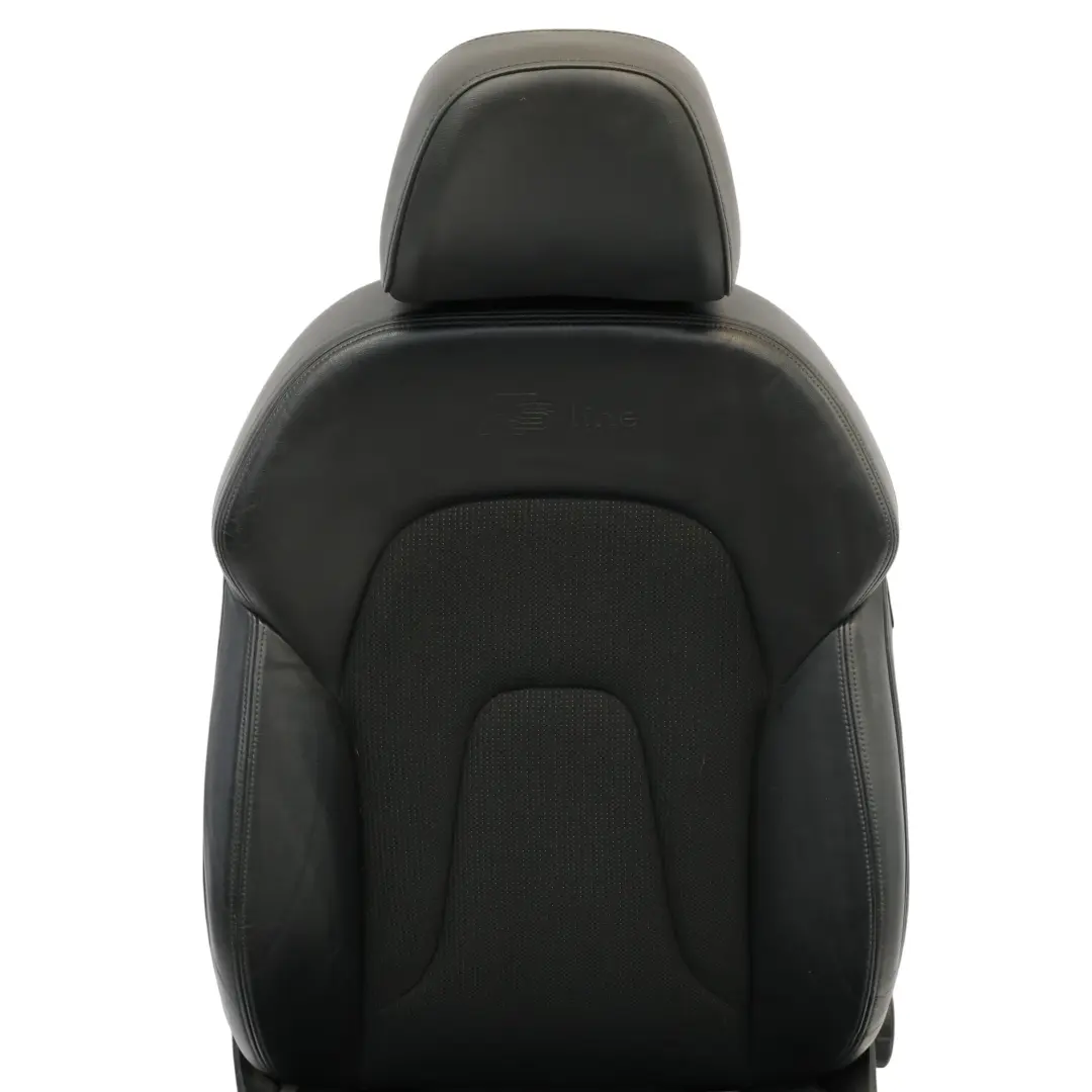 Front Seat S-Line Left N/S Half Leather Soul Black to Audi A4 B8 Sedan Sport with Part number 8K0881805Q Audi A4 B8 Sedan Sport Front Seat S-Line Left N/S Half Leather Soul Black - SKU 8K0881805Q-1 - Part number 8K0881805Q
