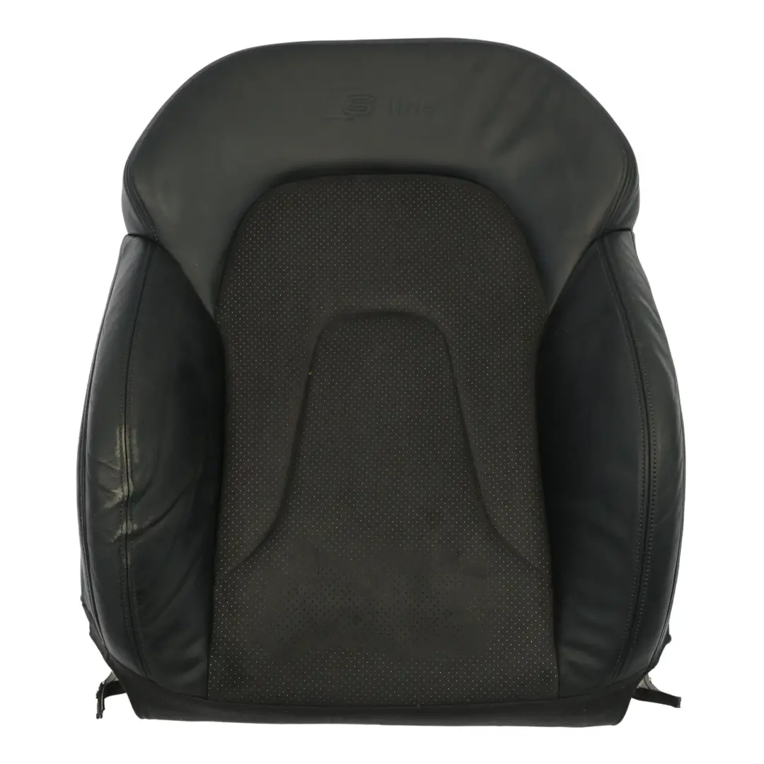 Audi A4 B8 Avant S-Line Front Backrest Seat Back Rest Alcantara Black Right O/S - SKU 8K0881806AA - Part number 8K0881806AA