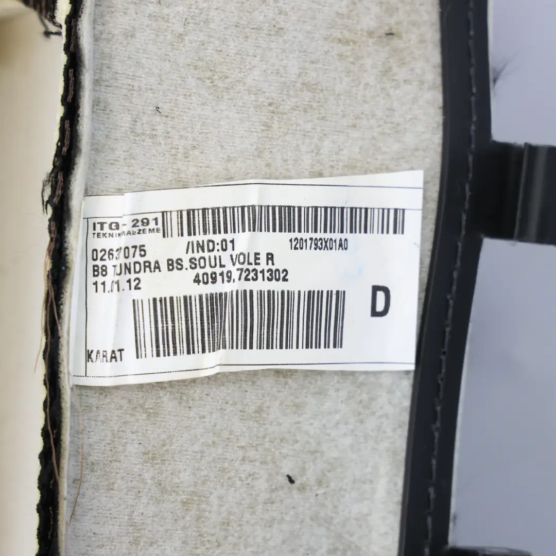 Audi A4 B8 Siège Avant Droit En Tissu Noir Avant Modèle - SKU 8K0881806CP - Numéro de pièce 8K0881806CP