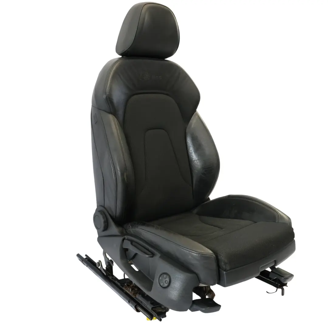 Audi A4 B8 Sedan Sport Front Seat S-Line Right O/S Half Leather Soul Black - SKU 8K0881806Q-1 - Part number 8K0881806Q