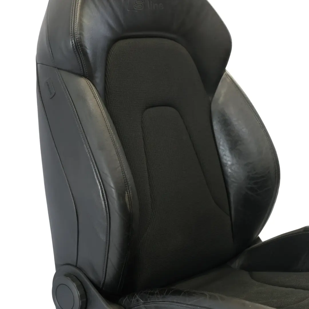 Audi A4 B8 Sedan Sport Front Seat S-Line Right O/S Half Leather Soul Black - SKU 8K0881806Q-1 - Part number 8K0881806Q