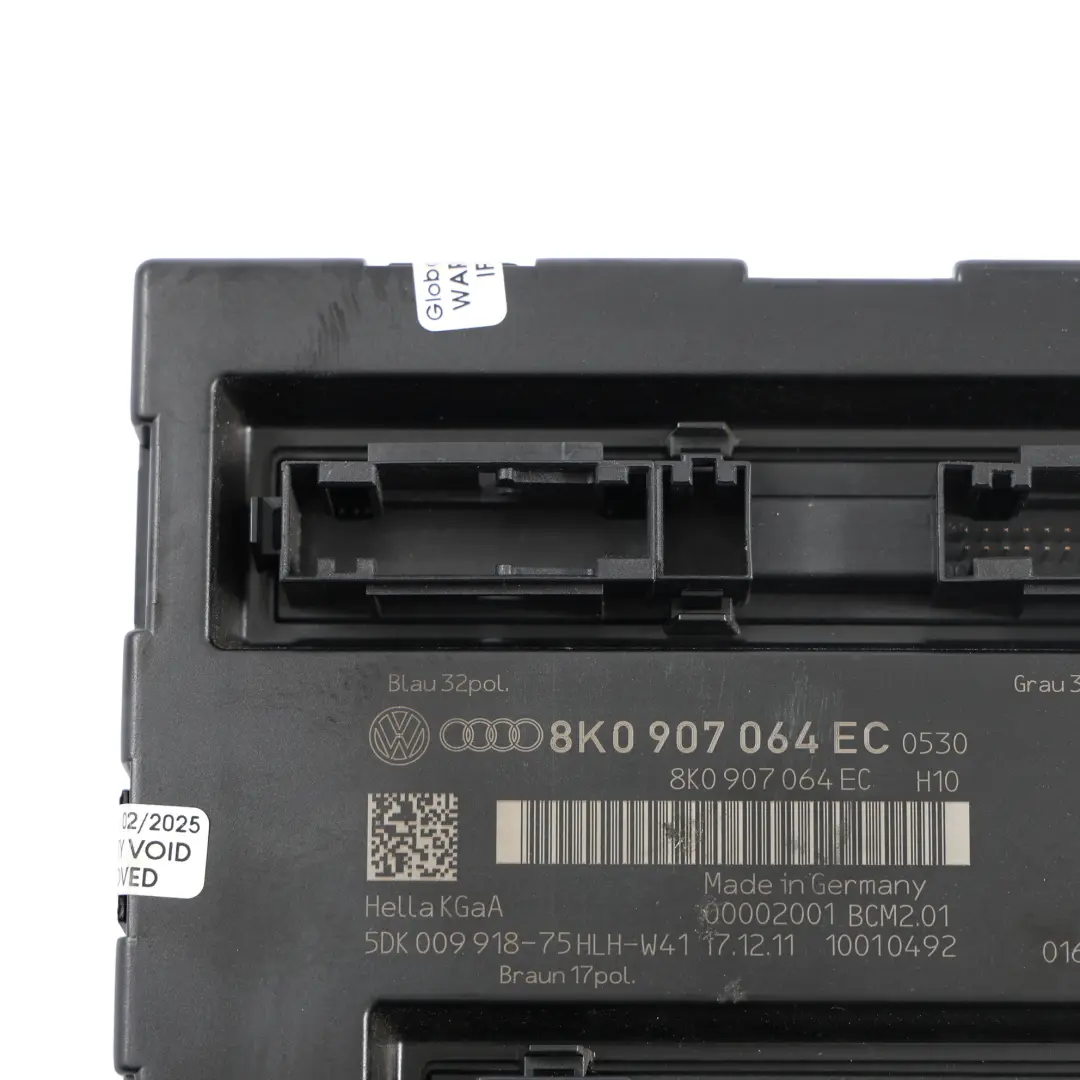 Body Control Comfort Unit Module BCM Convenience Unit to Audi A4 B8 with Part number 8K0907064EC Audi A4 B8 Body Control Comfort Unit Module BCM Convenience Unit - SKU 8K0907064EC - Part number 8K0907064EC