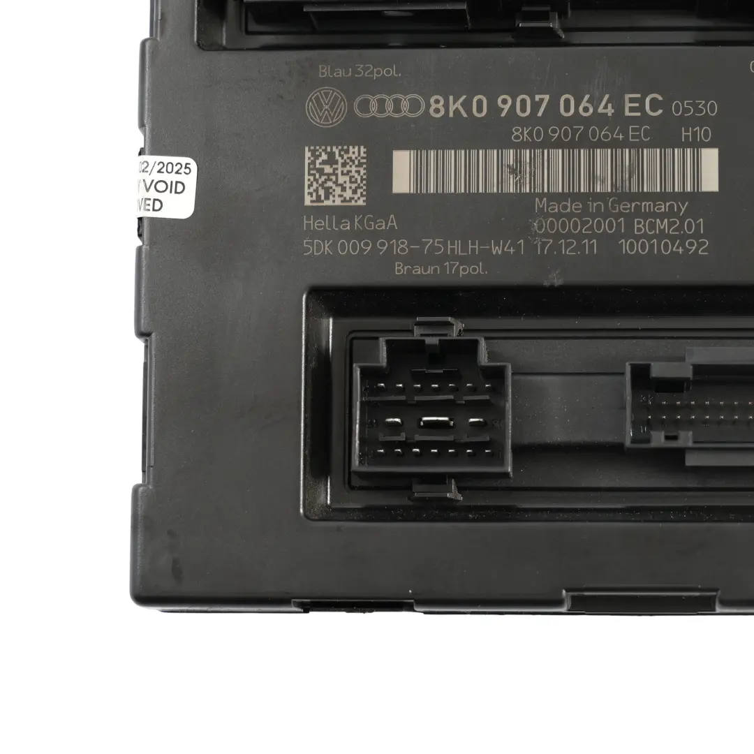 Körperkontrolle Komfort Unit Module BCM Audi A4 B8 - SKU 8K0907064EC - Numéro de pièce 8K0907064EC