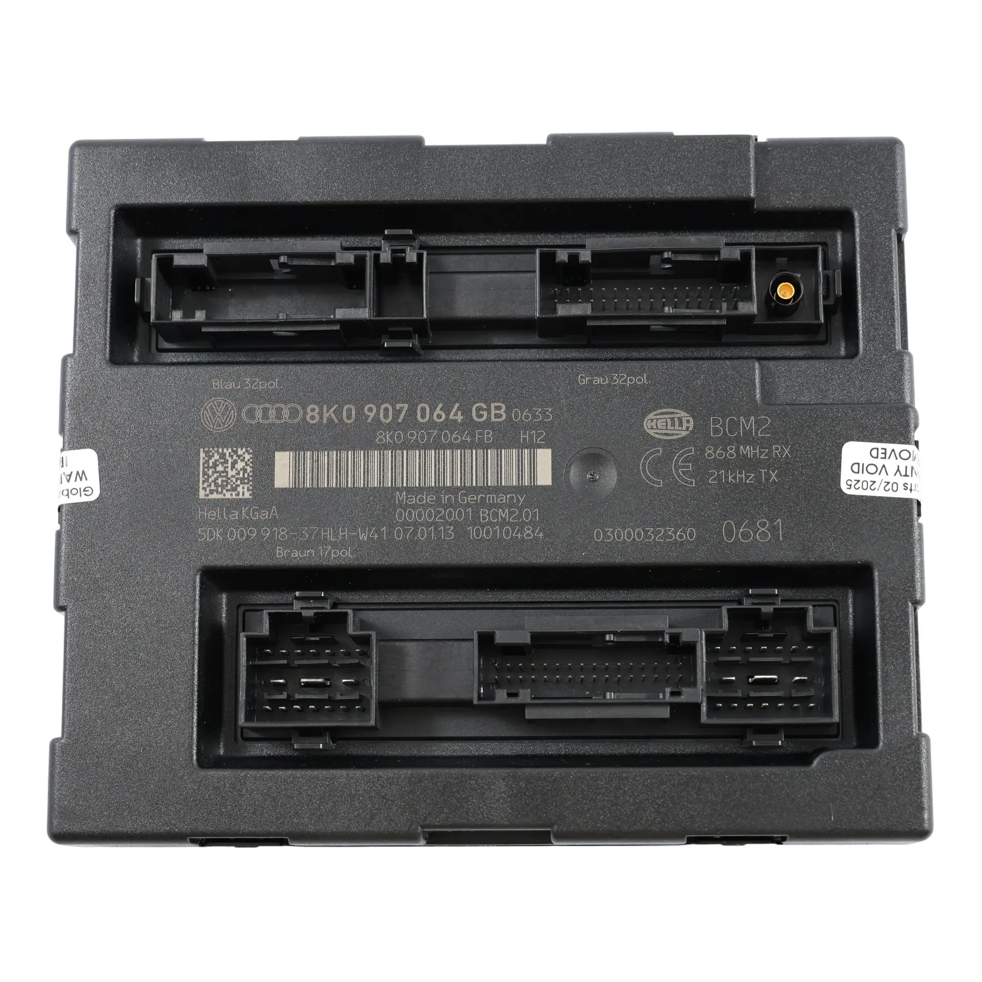 Módulo De Control De La Carrocería De La ECU Del Audi A5 8T 8K0907064GB