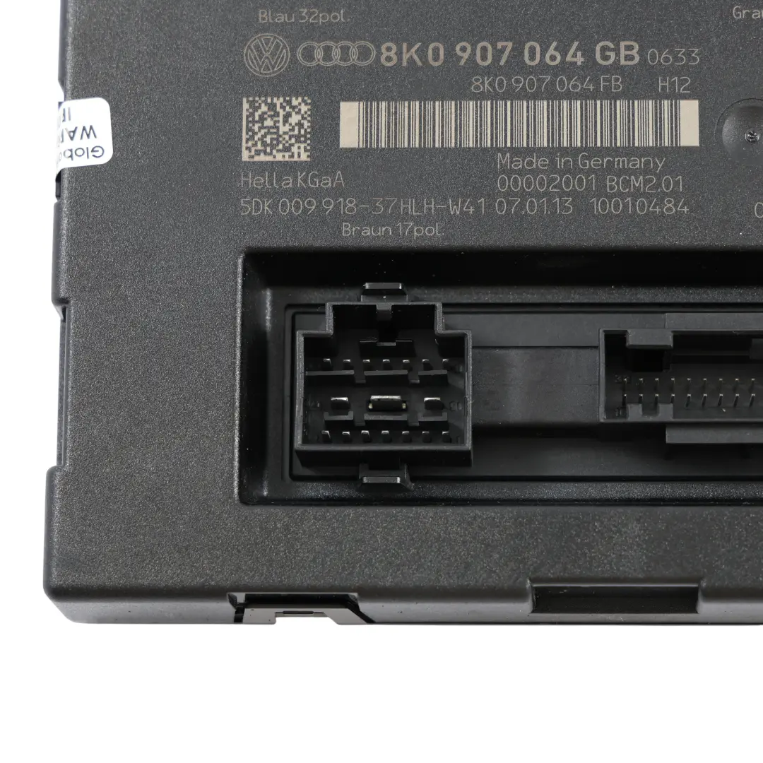 ECU Moduł Komputer Sterownik Nadwozia do Audi A5 8T o numerze 8K0907064GB Audi A5 8T ECU Moduł Komputer Sterownik Nadwozia - SKU 8K0907064GB - Numer Części 8K0907064GB