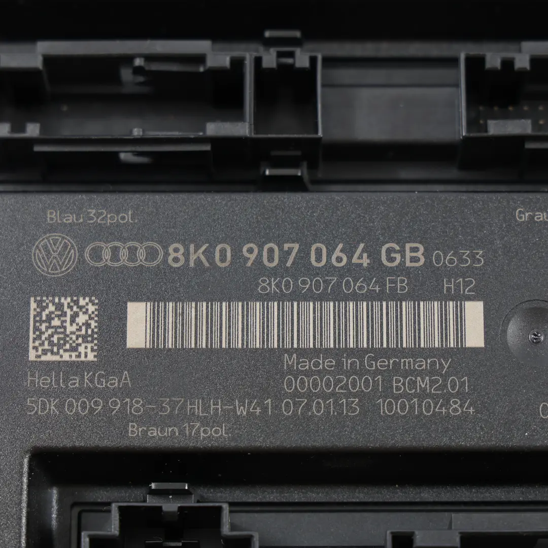 ECU Body Control Module to Audi A5 8T with Part number 8K0907064GB Audi A5 8T ECU Body Control Module - SKU 8K0907064GB - Part number 8K0907064GB