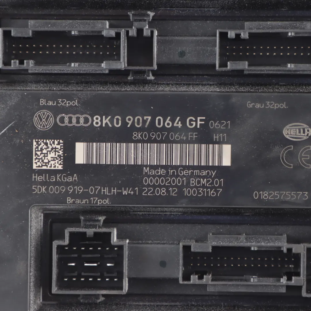 Audi A5 8T Body Control Comfort Unit Module BCM Unit ECU - SKU 8K0907064GF - Part number 8K0907064GF