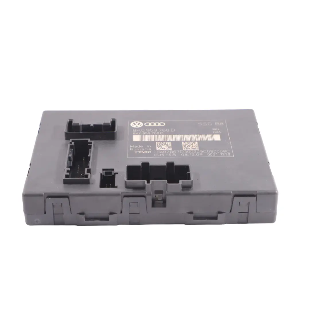 Audi A5 8T Conductor Delantero Unidad Control Módulo Ajuste Asiento - SKU 8K0959760D - Número de pieza 8K0959760D