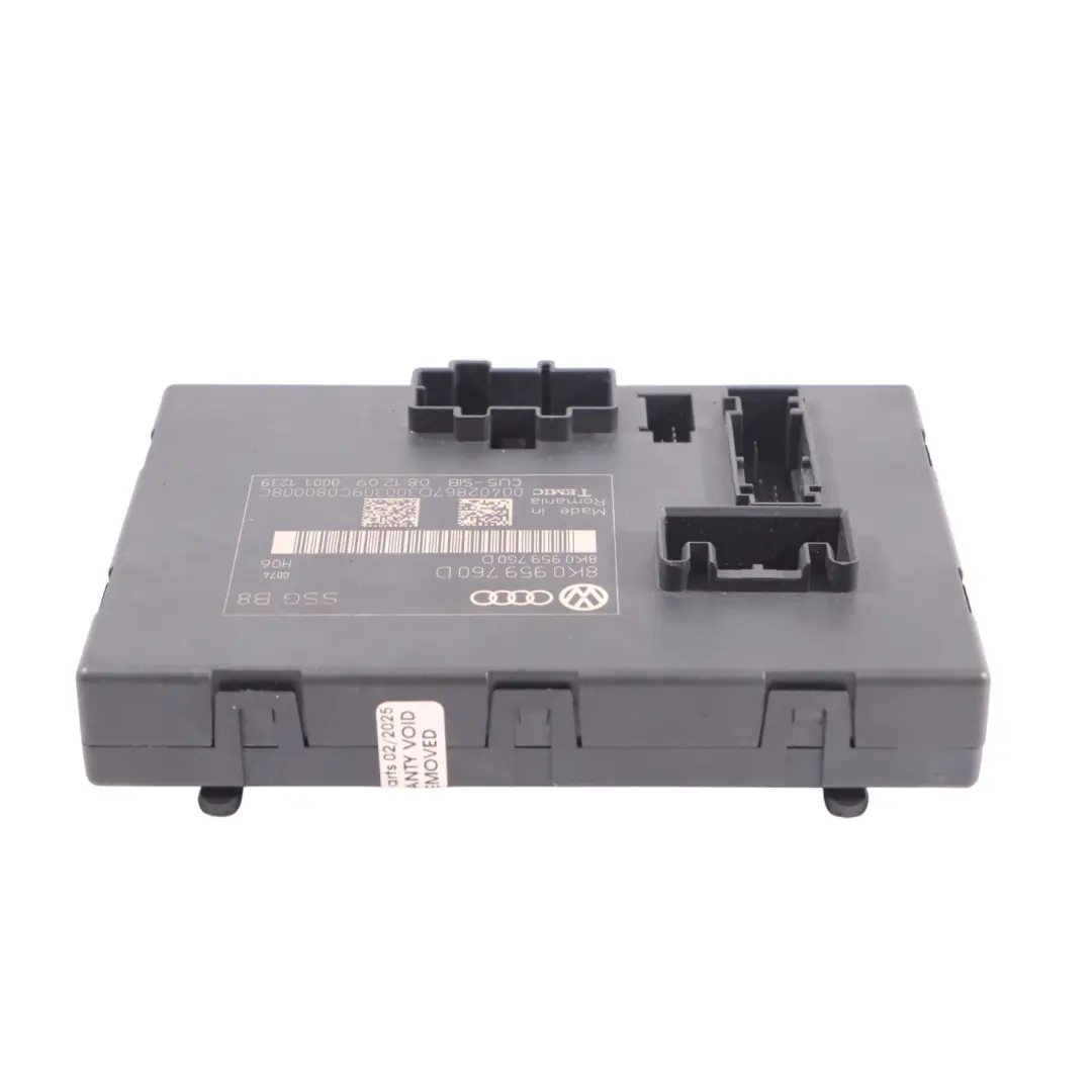 Audi A5 8T Module De Commande De Siège Conducteur Avant Réglage Siège - SKU 8K0959760D - Numéro de pièce 8K0959760D