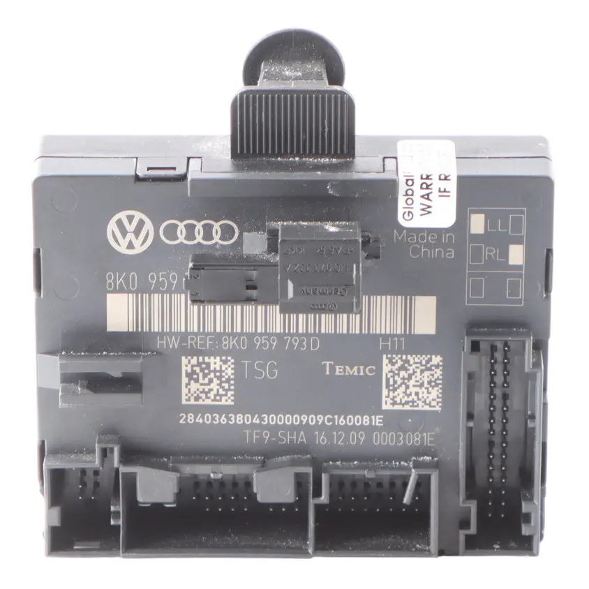 Moduł Sterownik Drzwi Przód do Audi A4 B8 A5 8T o numerze 8K0959793H Audi A4 B8 A5 8T Moduł Sterownik Drzwi Przód - SKU 8K0959793H - Numer Części 8K0959793H
