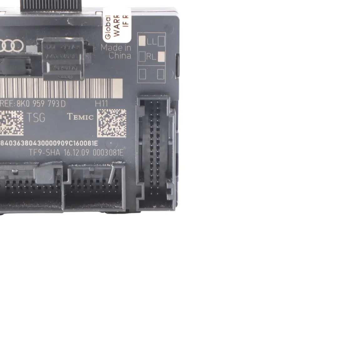 Türmodul-Steuerung Frontgerät ECU für Audi A4 B8 A5 8T mit Teilenummer 8K0959793H Audi A4 B8 A5 8T Türmodul-Steuerung Frontgerät ECU - SKU 8K0959793H - Teilenummer 8K0959793H