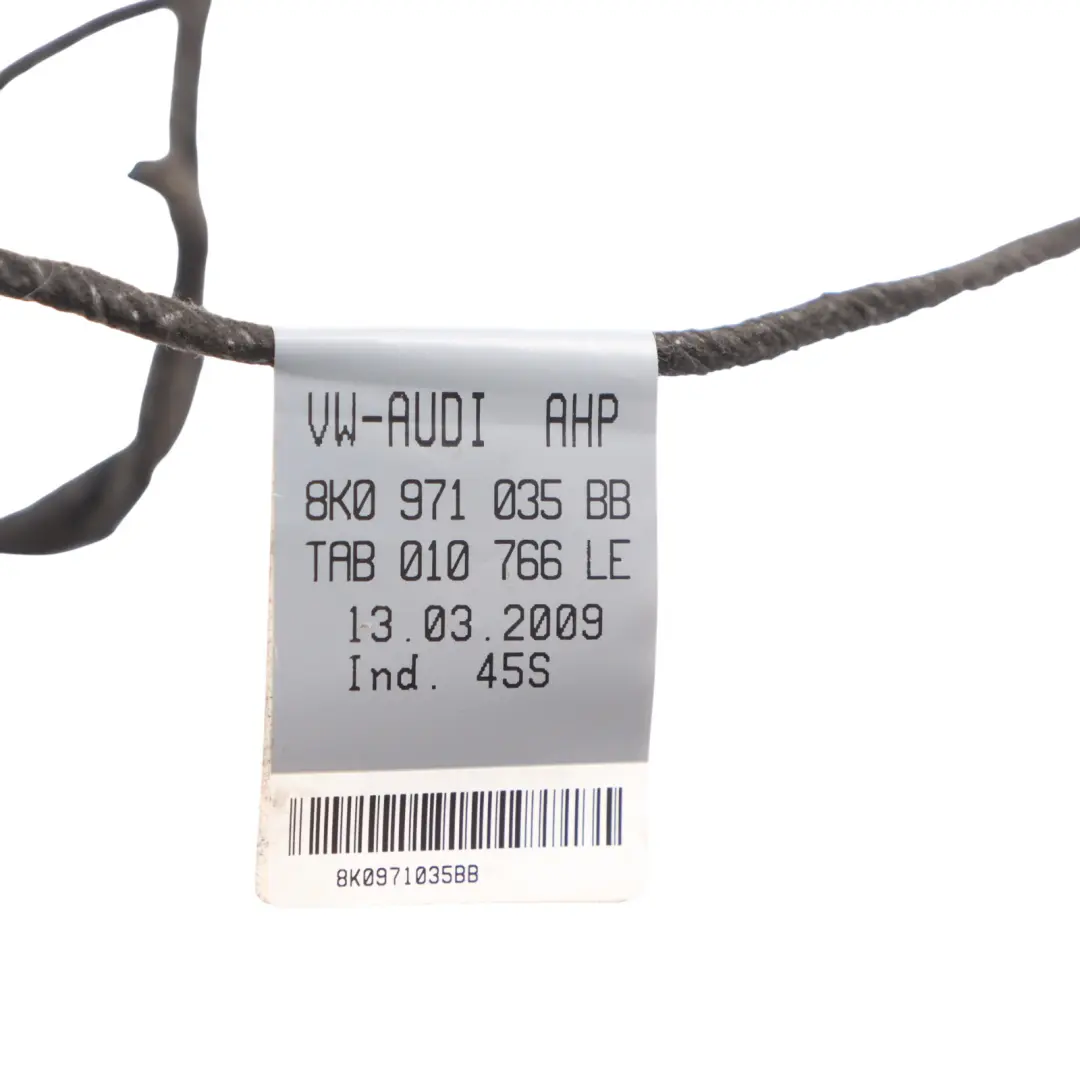 Audi A5 8T Cableado De La Puerta Del Conductor Delantero - SKU 8K0971035BB - Número de pieza 8K0971035BB