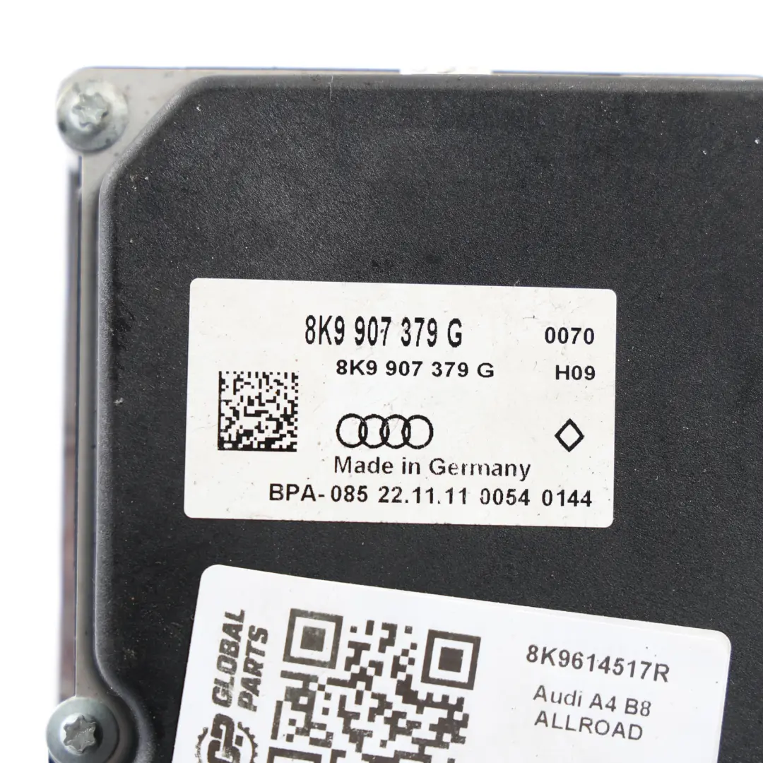 Module Commande Pompe De Frein Hydraulique ABS 8K9907379G pour Audi A4 B8 à propos du numéro de pièce 8K9614517R Audi A4 B8 Module Commande Pompe De Frein Hydraulique ABS 8K9907379G - SKU 8K9614517R - Numéro de pièce 8K9614517R