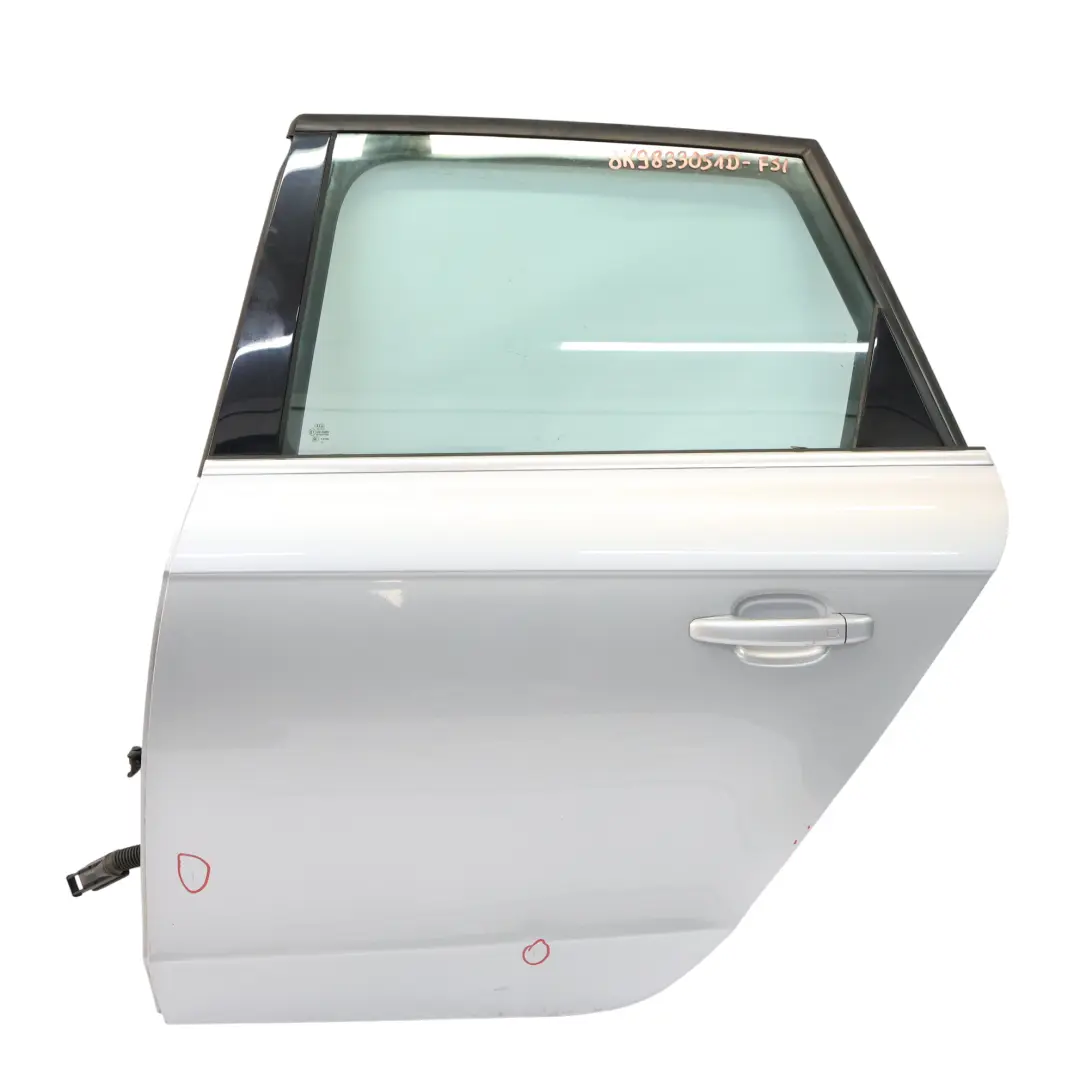 Door Left N/S Foil Silver Metallic - Z7G to Audi A4 B8 Avant Rear with Part number 8K9833051D Audi A4 B8 Avant Rear Door Left N/S Foil Silver Metallic - Z7G - SKU 8K9833051D-FSI - Part number 8K9833051D