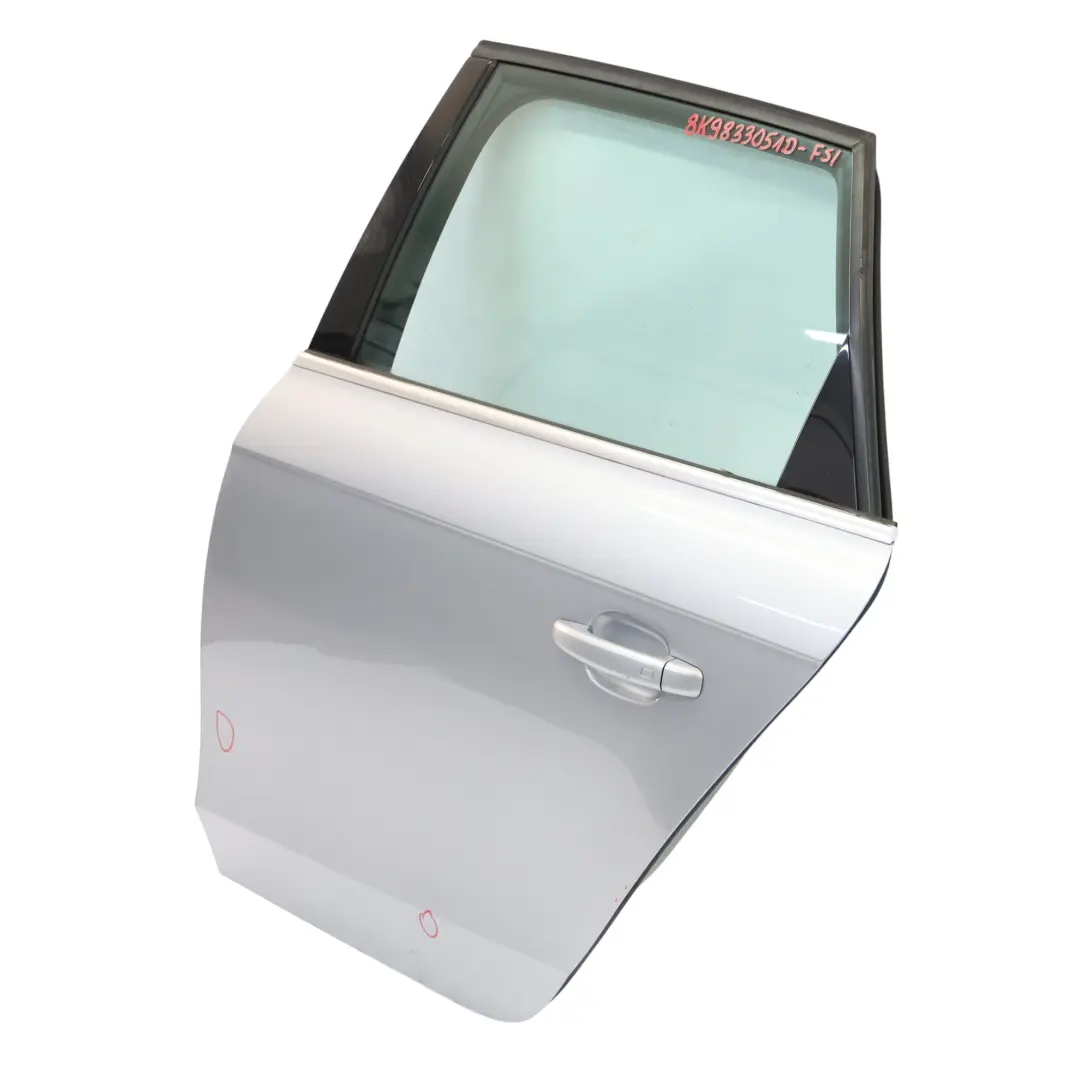 Puerta Trasera Izquierda Foil Silver Metallic - Z7G para Audi A4 A8 Avant con número de pieza 8K9833051D Audi A4 A8 Avant Puerta Trasera Izquierda Foil Silver Metallic - Z7G - SKU 8K9833051D-FSI - Número de pieza 8K9833051D