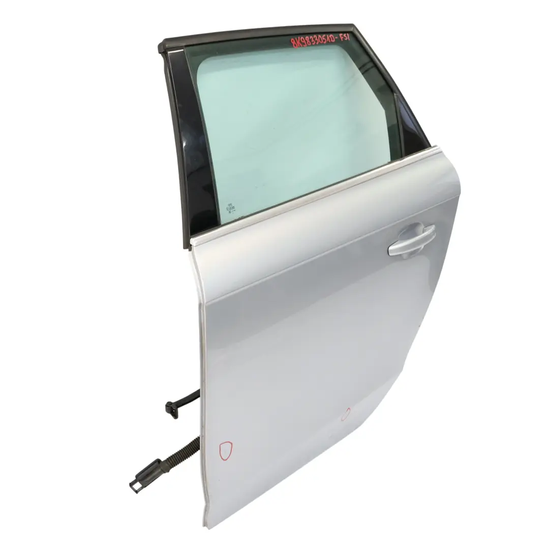 Audi A4 B8 Avant Rear Door Left N/S Foil Silver Metallic - Z7G - SKU 8K9833051D-FSI - Part number 8K9833051D